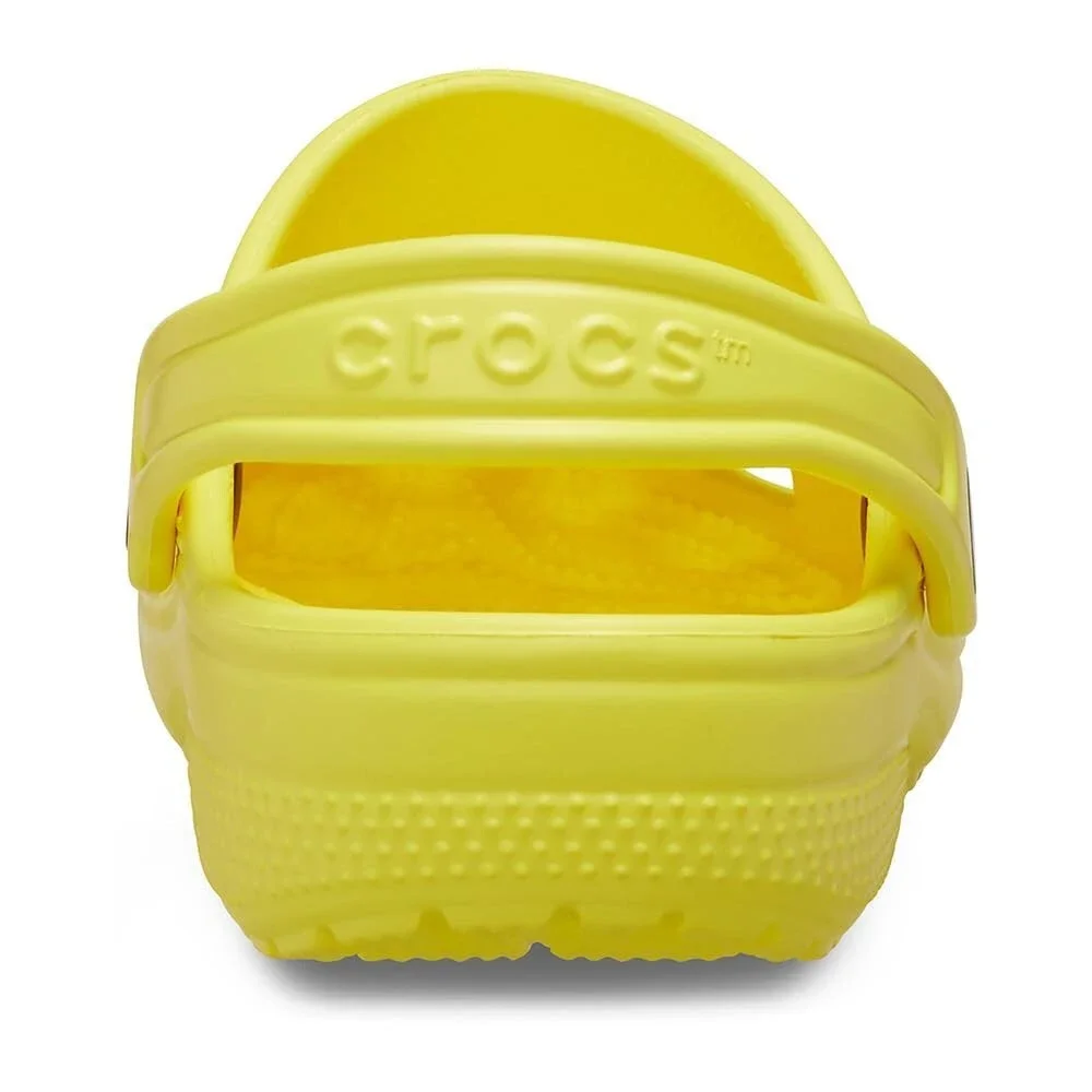Crocs Classic 206991-77J Clog Kids Cyber Yellow Perforated Comfort Shoes JAX2147